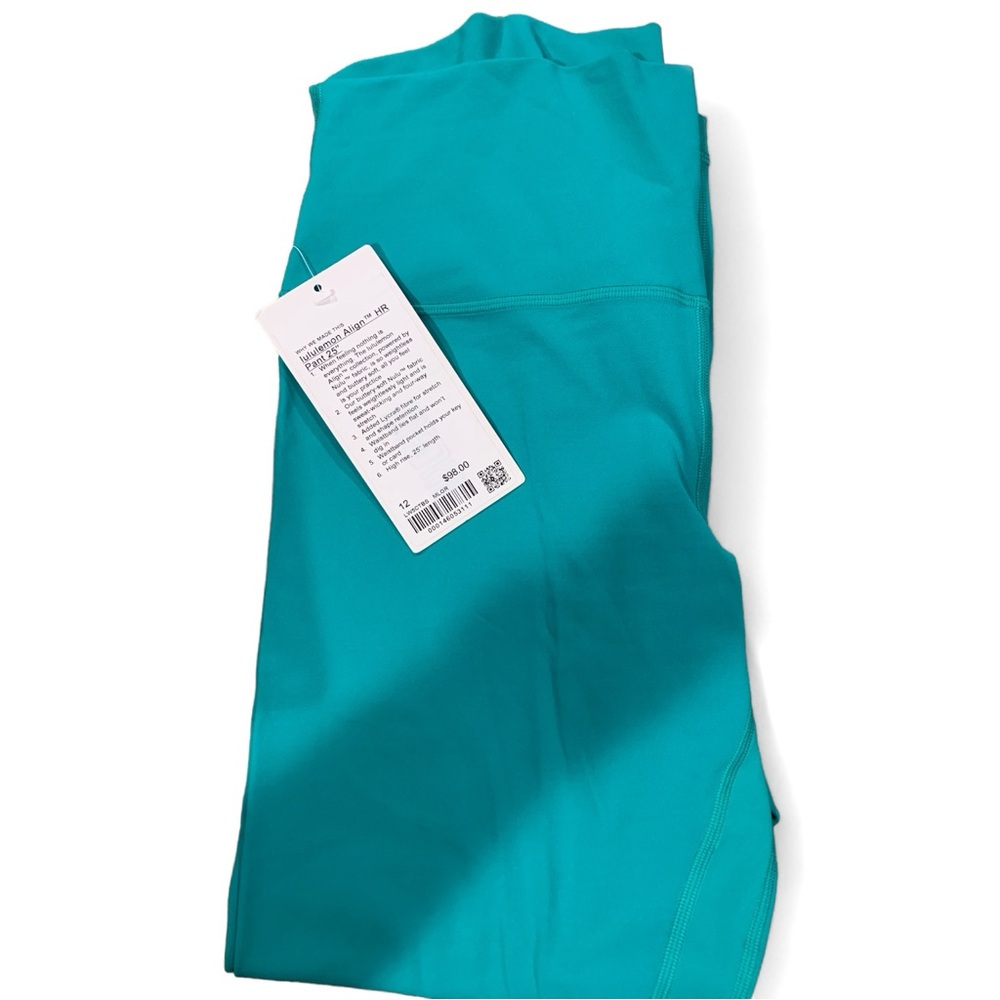 Lululemon Align High-Rise Pant 25" Maldives Green 12 New